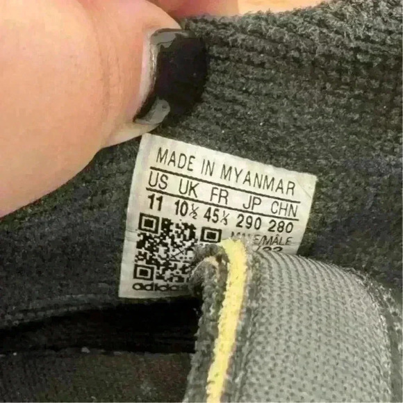 Adidas HOOPS‎ Black Low Classic Vintage Inspired Lace Up Sneaker Men's Size 11 - Picture 10 of 10